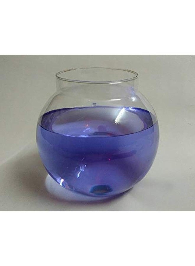 Somil Clear & Transparent Round Decorative Glass Fish Pot for Zoom View with White Stones, Indoor Home, Room Table Top, Dia -8 Inch, 18 X 18 X 18 Cm - Image 5